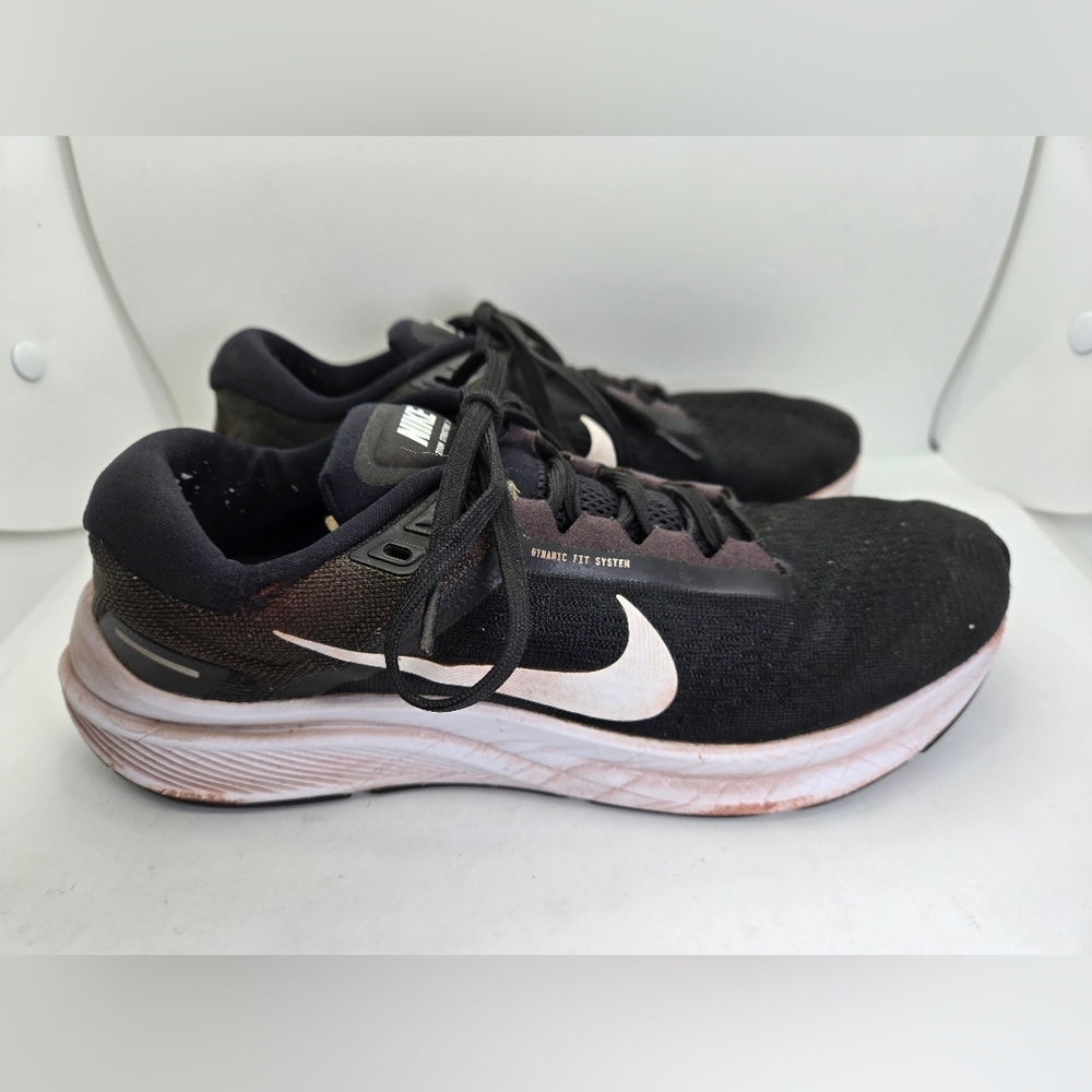Nike Air Zoom Structure 24 Shoes Men's 7 Black Running Athletic Workout Sneakers